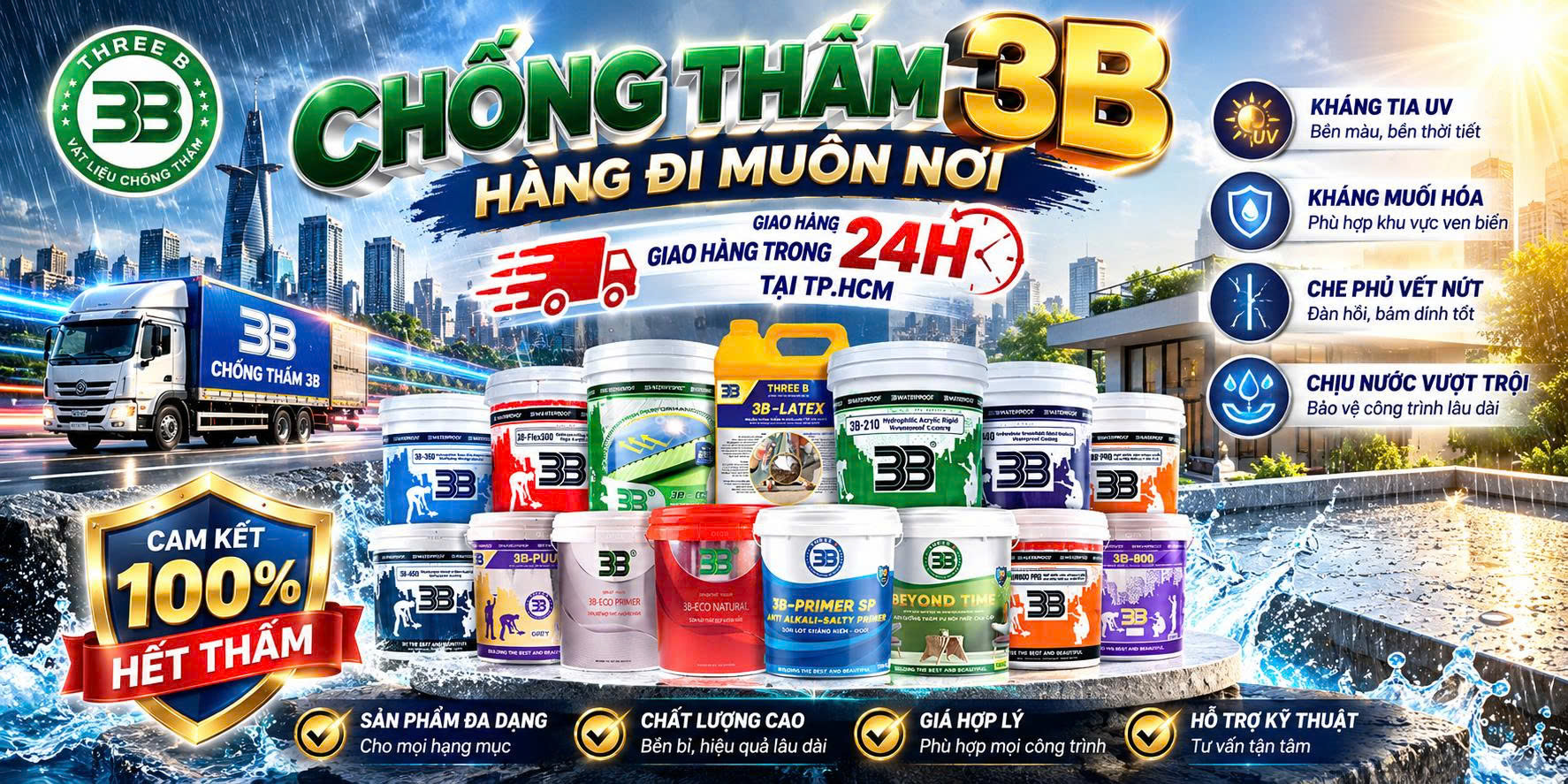 Hệ Thống Sản Phẩm Chống Thấm 3B